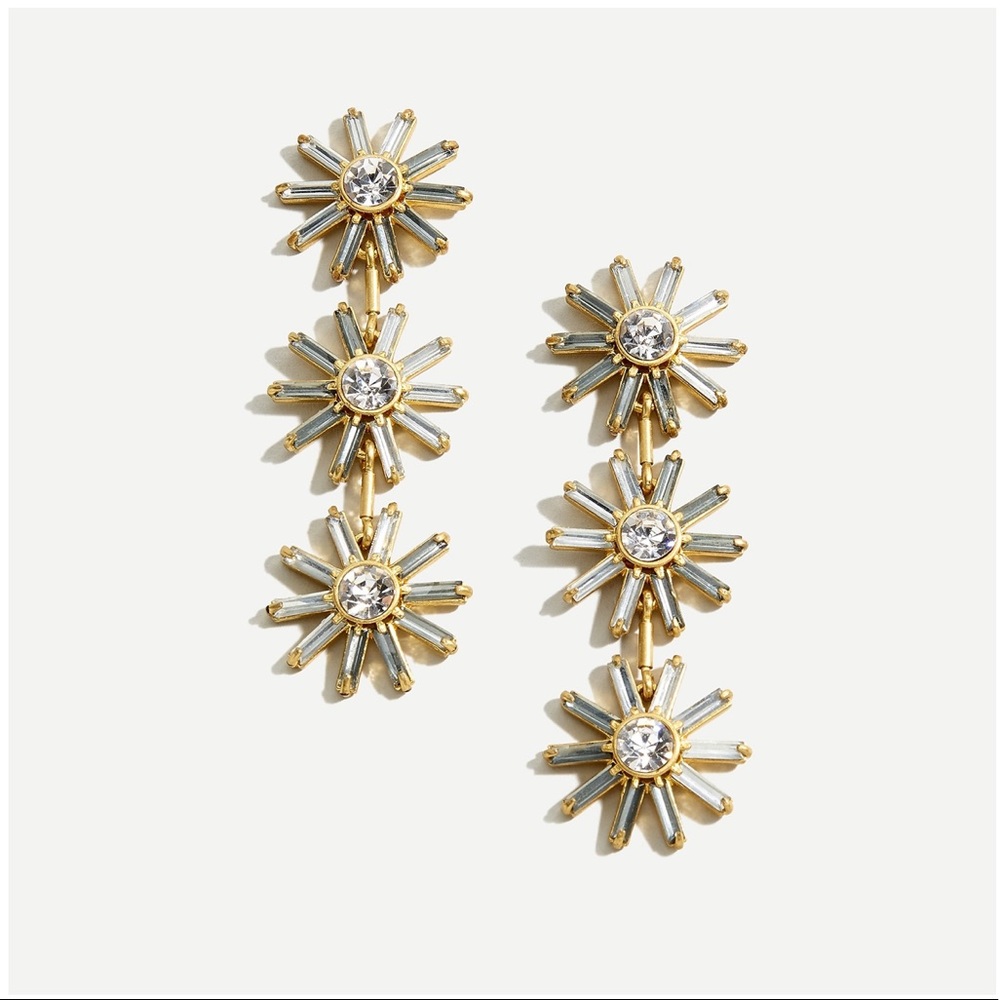 NWT J. Crew Colorblock Flower Earring